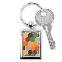 Hexagonal Pattern Vector Key Chain (rectangle) by Loisa77