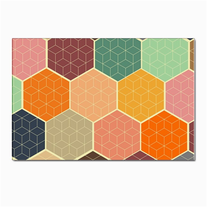 Hexagonal Pattern Vector Postcard 4 x 6  (Pkg of 10)