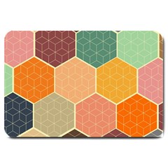 Hexagonal Pattern Vector Large Doormat by Loisa77