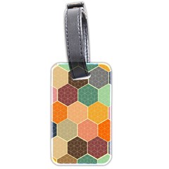 Hexagonal Pattern Vector Luggage Tag (two Sides) by Loisa77