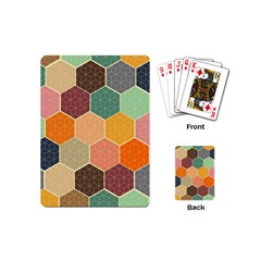 Hexagonal Pattern Vector Playing Cards Single Design (mini) by Loisa77