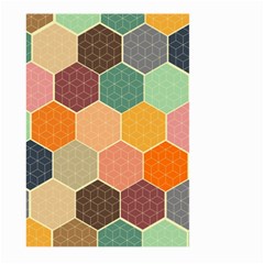 Hexagonal Pattern Vector Large Garden Flag (two Sides) by Loisa77