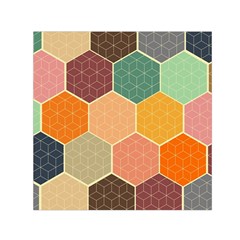 Hexagonal Pattern Vector Square Satin Scarf (30  X 30 ) by Loisa77