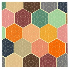 Hexagonal Pattern Vector Wooden Puzzle Square by Loisa77