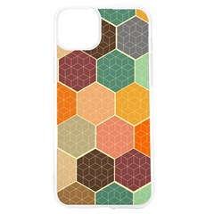 Hexagonal Pattern Vector Iphone 15 Tpu Uv Print Case by Loisa77