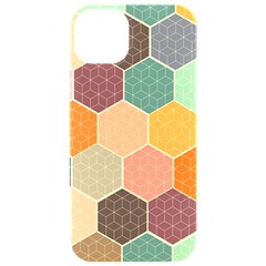 Hexagonal Pattern Vector Iphone 15 Pro Black Uv Print Pc Hardshell Case by Loisa77