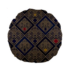 Pattern Seamless Antique Luxury Standard 15  Premium Round Cushions by Loisa77