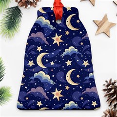 Night Moon Seamless Bell Ornament (two Sides)