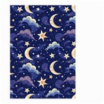 Night Moon Seamless Large Garden Flag (Two Sides) Front