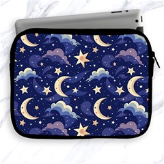 Night Moon Seamless Apple Ipad 2/3/4 Zipper Cases by Loisa77