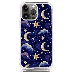 Night Moon Seamless Iphone 13 Pro Max Tpu Uv Print Case by Loisa77