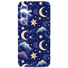 Night Moon Seamless Samsung Galaxy S24 6 2 Inch Black Tpu Uv Case by Loisa77