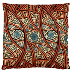 One Church Window Apophysis Art Fractal Large Cushion Case (two Sides)