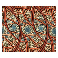 One Church Window Apophysis Art Fractal Two Sides Premium Plush Fleece Blanket (kids Size)