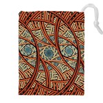 One Church Window Apophysis Art Fractal Drawstring Pouch (4XL) Front