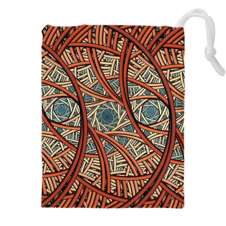 One Church Window Apophysis Art Fractal Drawstring Pouch (4XL)