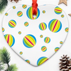 Balloon Ball District Colorful Ornament (heart)