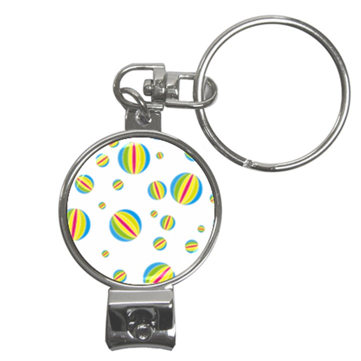 Balloon Ball District Colorful Nail Clippers Key Chain