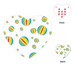 Balloon Ball District Colorful Playing Cards Single Design (heart)