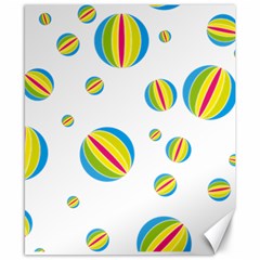 Balloon Ball District Colorful Canvas 8  X 10  by Ket1n9