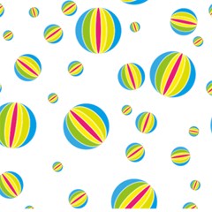 Balloon Ball District Colorful Play Mat (rectangle) by Ket1n9