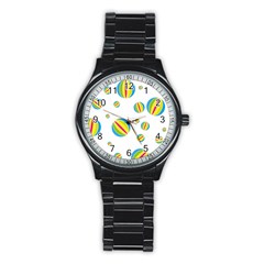 Balloon Ball District Colorful Stainless Steel Round Watch by Ket1n9