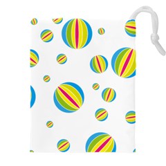 Balloon Ball District Colorful Drawstring Pouch (4xl) by Ket1n9