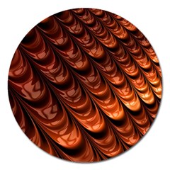 Fractal Frax Magnet 5  (round) by Askadina