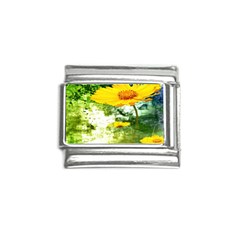 Yellow Flowers Italian Charm (9mm) by Ket1n9