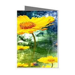 Yellow Flowers Mini Greeting Cards (pkg Of 8)