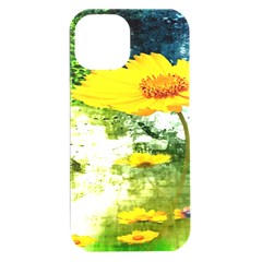 Yellow Flowers Iphone 15 Plus Black Uv Print Pc Hardshell Case by Ket1n9