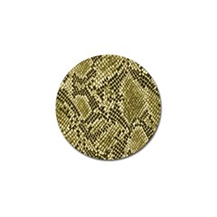 Yellow Snake Skin Pattern Golf Ball Marker (10 Pack) by Ket1n9