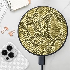 Yellow Snake Skin Pattern Wireless Fast Charger(black) by Ket1n9