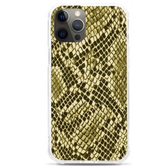 Yellow Snake Skin Pattern Iphone 12 Pro Max Tpu Uv Print Case by Ket1n9