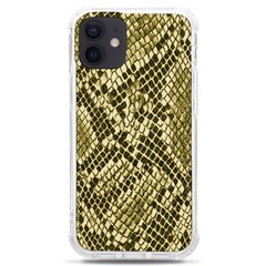 Yellow Snake Skin Pattern Iphone 12 Mini Tpu Uv Print Case	 by Ket1n9