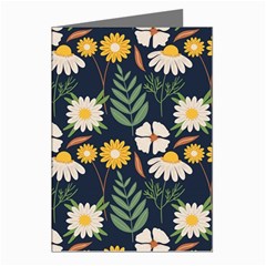 Flower Grey Pattern Floral Greeting Cards (pkg Of 8)