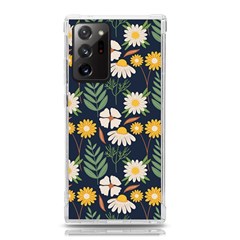 Flower Grey Pattern Floral Samsung Galaxy Note 20 Ultra Tpu Uv Case