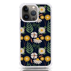 Flower Grey Pattern Floral Iphone 13 Pro Tpu Uv Print Case