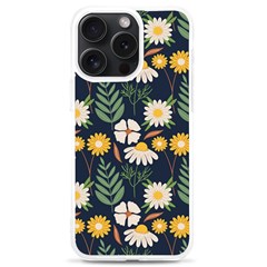 Flower Grey Pattern Floral Iphone 15 Pro Max Tpu Uv Print Case