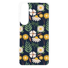 Flower Grey Pattern Floral Samsung Galaxy S24 6 2 Inch Tpu Uv Case