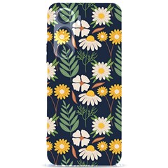 Flower Grey Pattern Floral Samsung Galaxy S24 Plus 6 7 Inch Black Tpu Uv Case