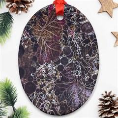 Grapevine Symphony Print Pattern Bk Ornament (oval) by dflcprintsclothing