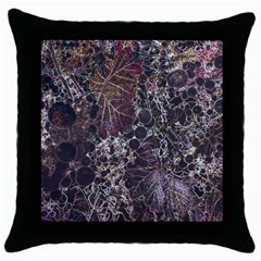 Grapevine Symphony Print Pattern Bk Throw Pillow Case (black) by dflcprintsclothing