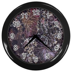 Grapevine Symphony Print Pattern Bk Wall Clock (black) by dflcprintsclothing