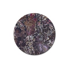 Grapevine Symphony Print Pattern Bk Magnet 3  (round)