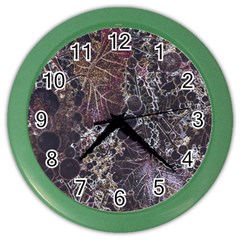 Grapevine Symphony Print Pattern Bk Color Wall Clock by dflcprintsclothing