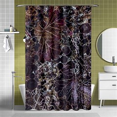 Grapevine Symphony Print Pattern Bk Shower Curtain 48  X 72  (small)  by dflcprintsclothing