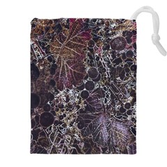 Grapevine Symphony Print Pattern Bk Drawstring Pouch (5xl)