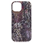 Grapevine Symphony Print Pattern Bk iPhone 15 Plus Black UV Print PC Hardshell Case Front