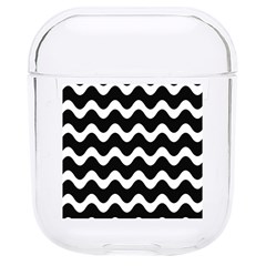 Wave-black White Hard Pc Airpods 1/2 Case